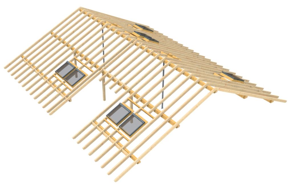 Holzbauplanung eines Dachstuhles